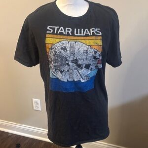 Vintage L Star Wars Black Graphic T-Shirt
